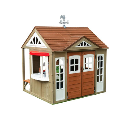 Kids Outdoor Cubby House Wooden Playhouse