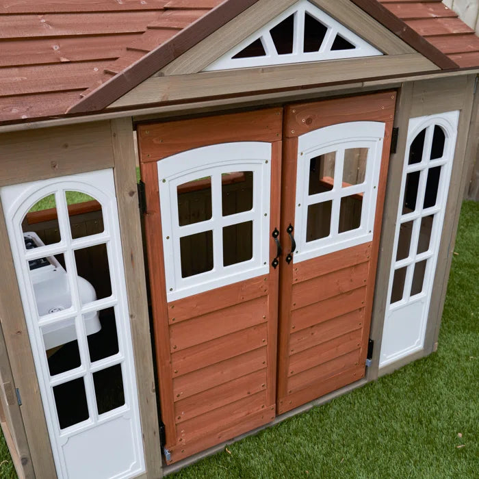 Kids Outdoor Cubby House Wooden Playhouse