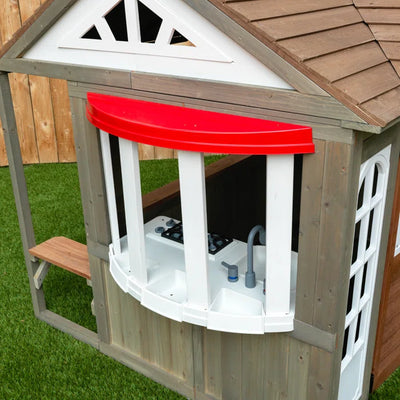 Kids Outdoor Cubby House Wooden Playhouse