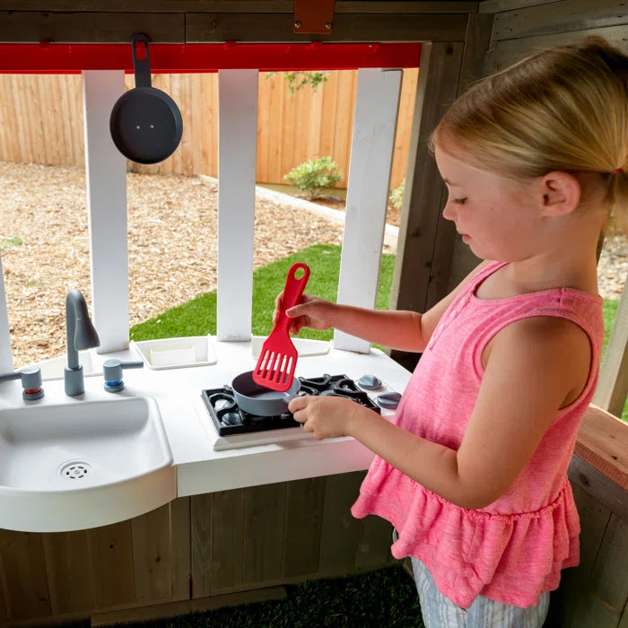 Kids Outdoor Cubby House Wooden Playhouse