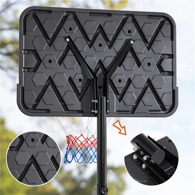 Height Adjustable Portable Basketball Hoop