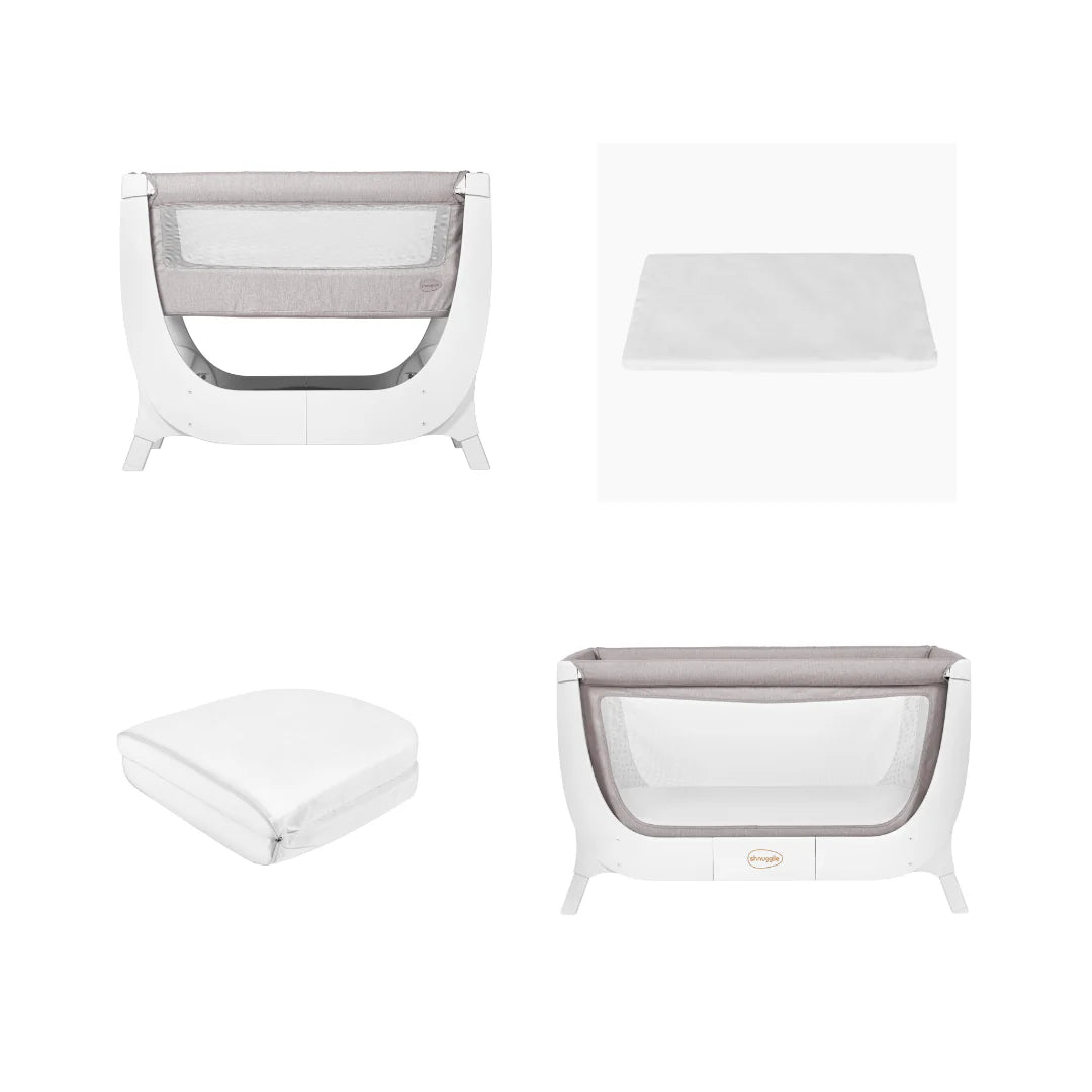 Contemporary Crib & Cot Sleep Solution (Dove or Stone Grey)