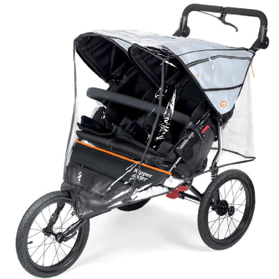 Pushchair Out ‘n’ About Nipper Sport Double V5 - Forest Black, Rocksalt Grey