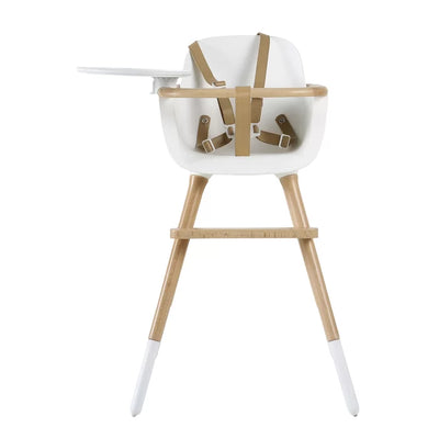 Modern One Luxe Highchair  - White/Beige