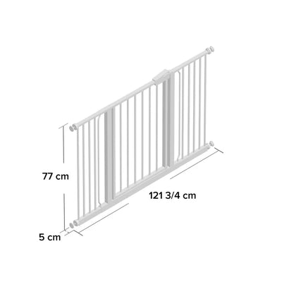 Symple Stuff Easy Fit Safety Baby Gate - White