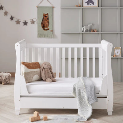 Baby Cot/Bed Babymore Eva Stylish Cot Bed - White