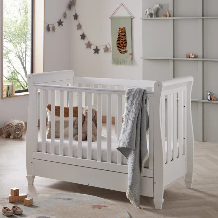 Baby Cot/Bed Babymore Eva Stylish Cot Bed - White