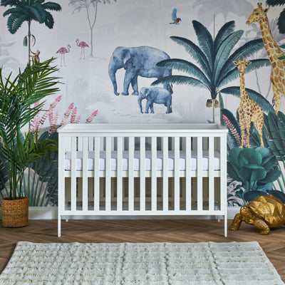 Stylish Baby Cot Bed Evie Obaby - White