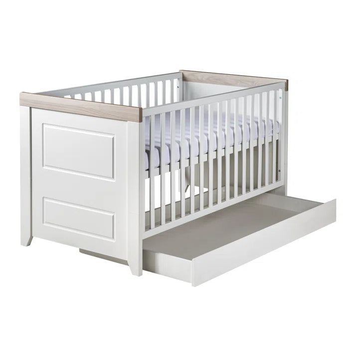 Nursery Bedroom Set  2 -Piece Stylish Felicia Convertible by roba - White