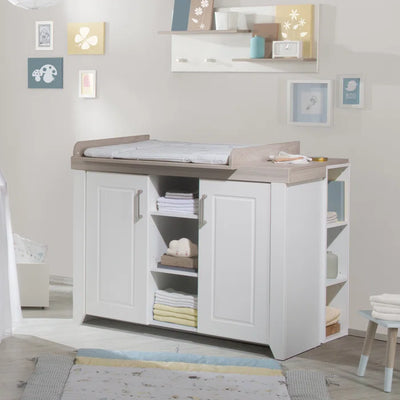 Nursery Bedroom Set  2 -Piece Stylish Felicia Convertible by roba - White