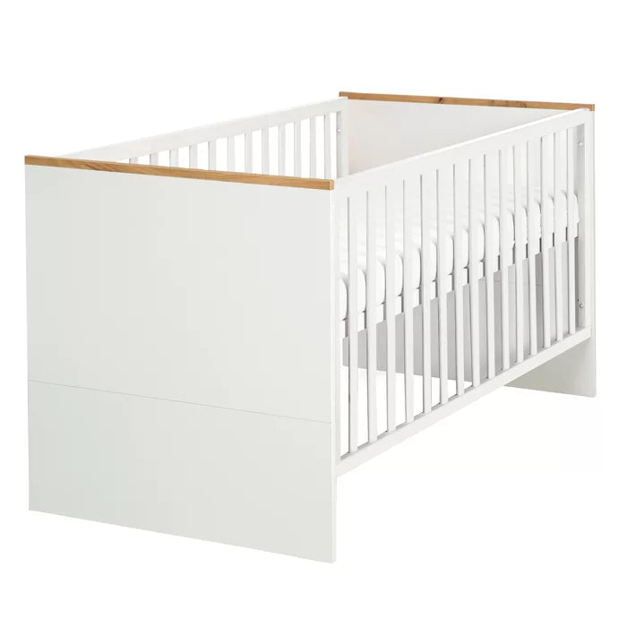 Nursery Bedroom Set Finn Cot Bed 3 Piece Finn by roba - White/Oak