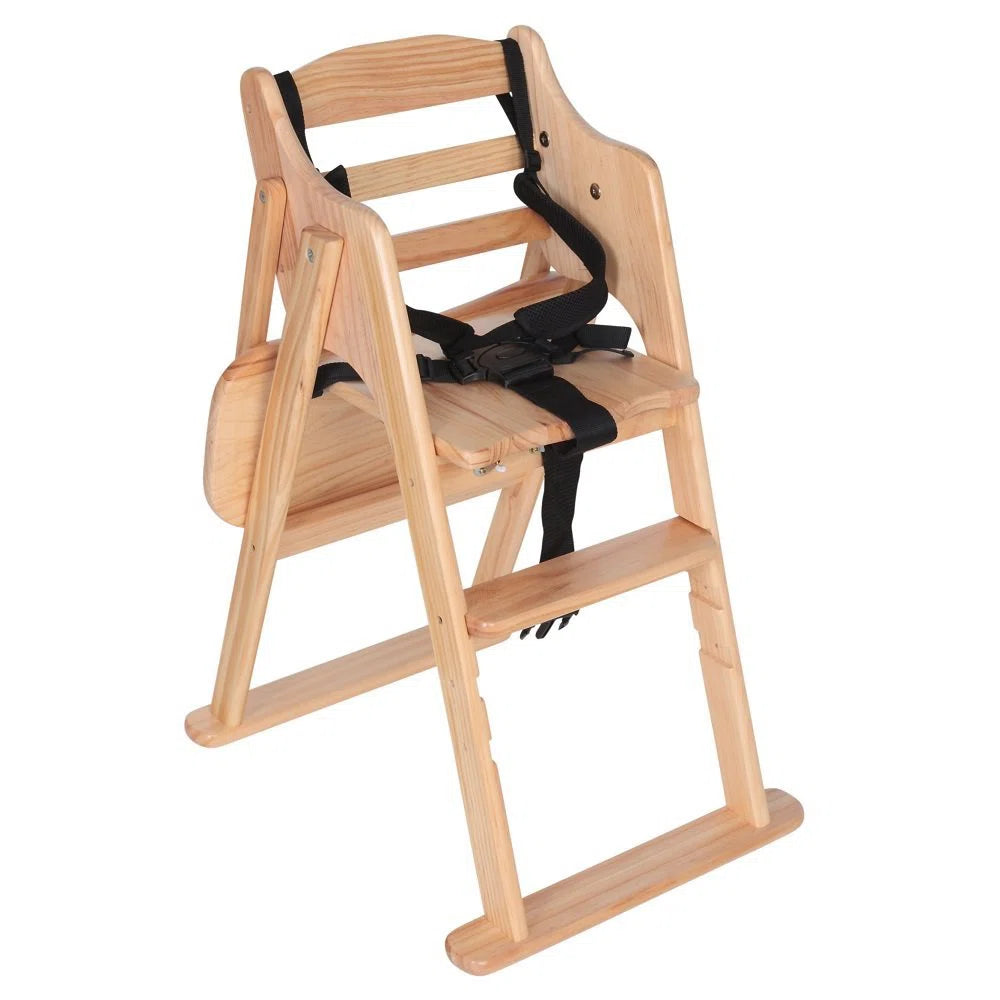 Baby Putaway Folding Wooden High Chair