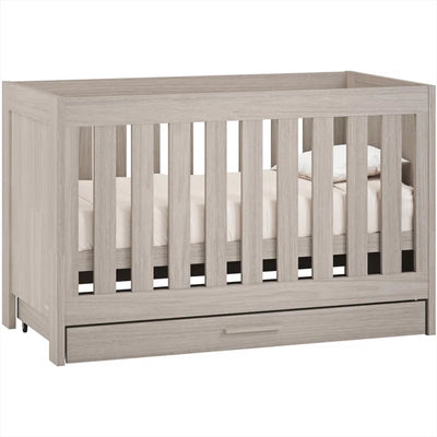 Timeless And Traditional Cot-Bed with Under Drawer - Honey Oak, Nordic White