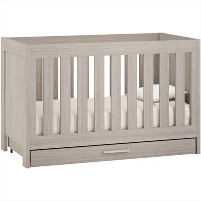 Timeless And Traditional Cot-Bed with Under Drawer - Honey Oak, Nordic White