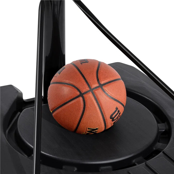 Kids Adjustable Height Adjustable Foldable 110Cm Metal Portable Fill-Size Basketball Hoop