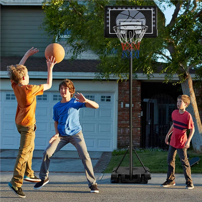 Adjustable Height Foldable 76Cm Metal Portable Full-Size Basketball Hoop