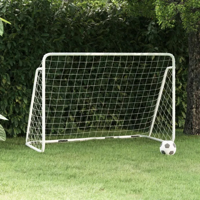 GOALS Sturdy Metal Soccer - White ( 120 x 90 x 180 cm)