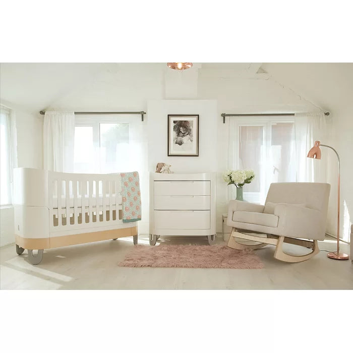 Complete Sleep + Cosleep Baby Bed - White/Natural, All White