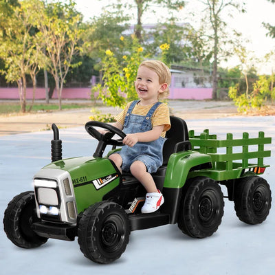 Outdoor Fun 12V 1 Seater Tractors / Construction Battery Powered Ride On