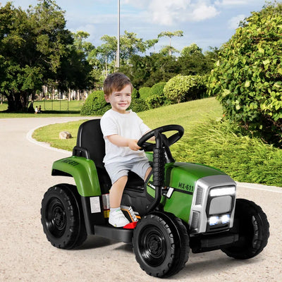 Outdoor Fun 12V 1 Seater Tractors / Construction Battery Powered Ride On