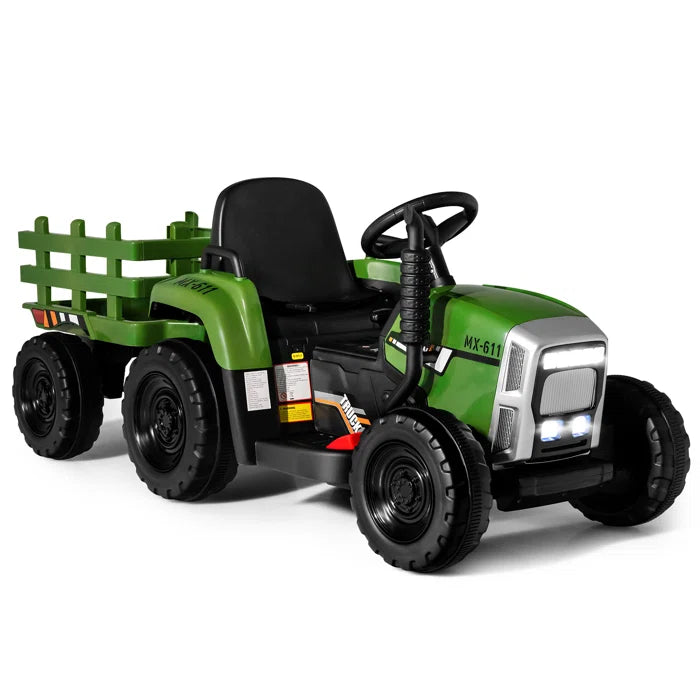 Outdoor Fun 12V 1 Seater Tractors / Construction Battery Powered Ride On