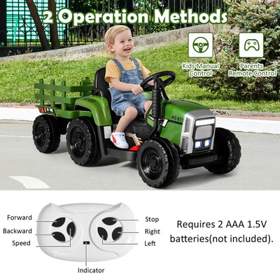 Outdoor Fun 12V 1 Seater Tractors / Construction Battery Powered Ride On