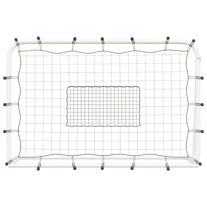 GOALS Football Net Rebounder White&Black 184x61x123 cm Steel and PE - White and black