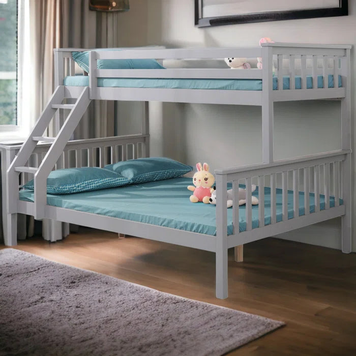 Kids Bedtime Double (4'6) Triple Sleeper Bed - Grey