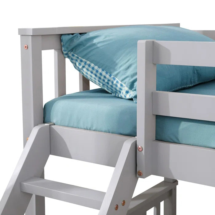 Kids Bedtime Double (4'6) Triple Sleeper Bed - Grey