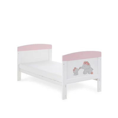 STYLISH ME AND MINI ME ELEPHANT GREY/PINK BABY COT