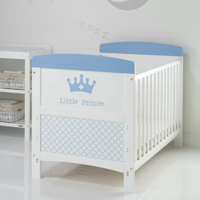 Baby Grace Inspire Cot Bed with Mattress - Pink, Blue