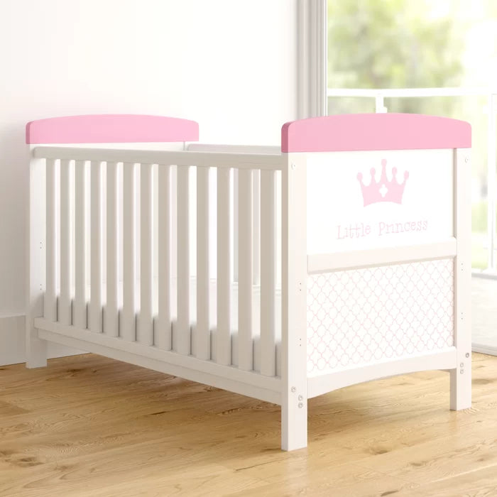 Baby Grace Inspire Cot Bed with Mattress - Pink, Blue