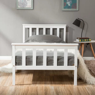 Deluxe Kids Single Bed (3') Standard - White