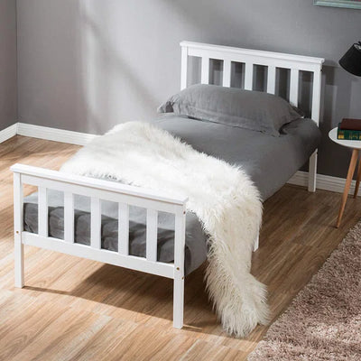 Deluxe Kids Single Bed (3') Standard - White