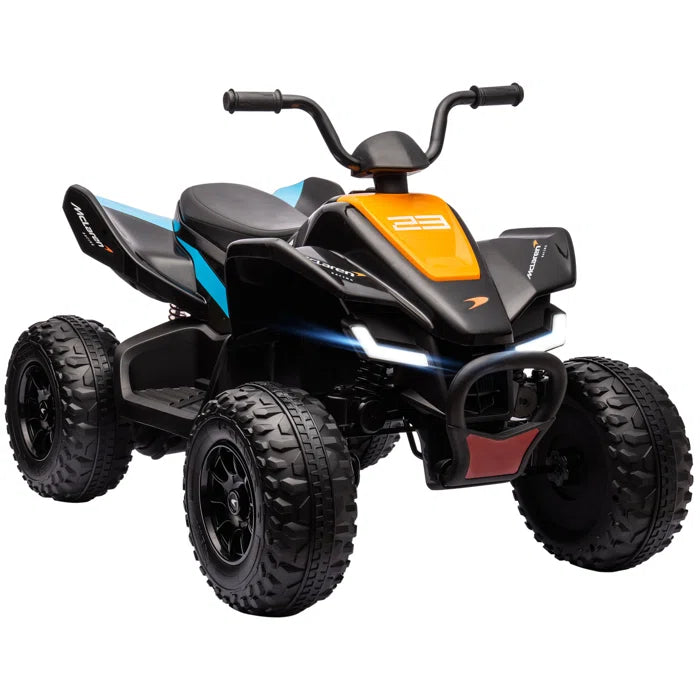 Kids All-Terrain Vehicles Battery Powered Ride On - Black, Orange/Black