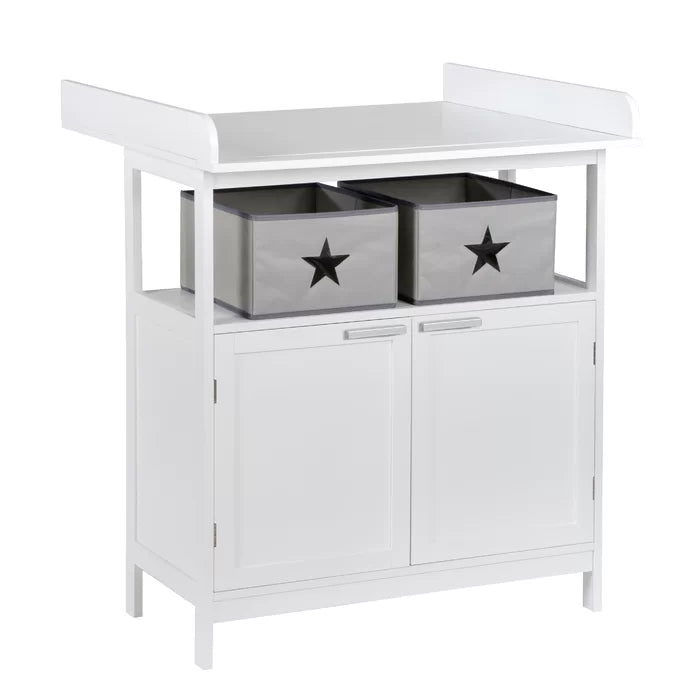 Contemporary White Hamburg Changing Table