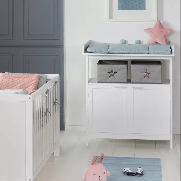 Contemporary White Hamburg Changing Table