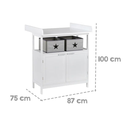 Contemporary White Hamburg Changing Table