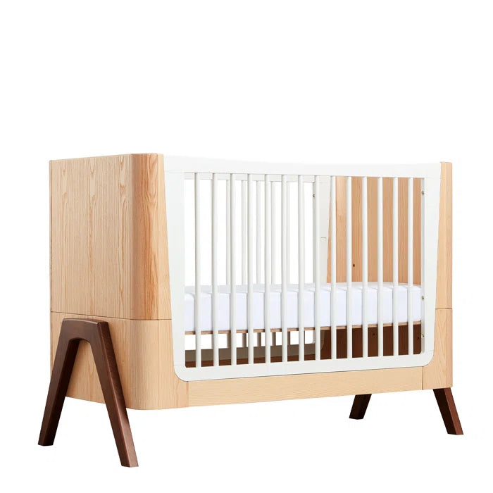 Modern Style Cot Bed by Gaia Baby - Natural, White