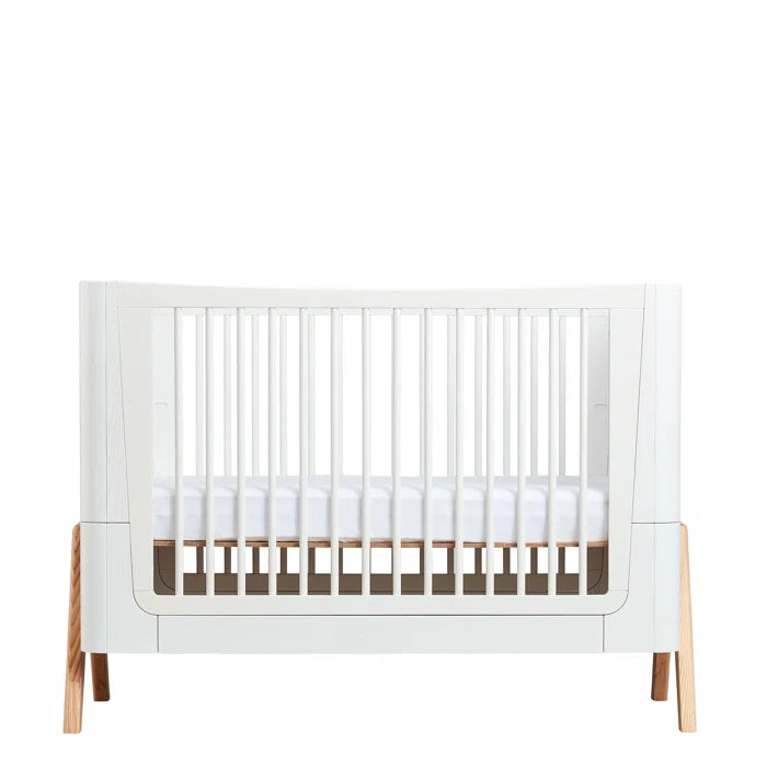 Modern Style Cot Bed by Gaia Baby - Natural, White