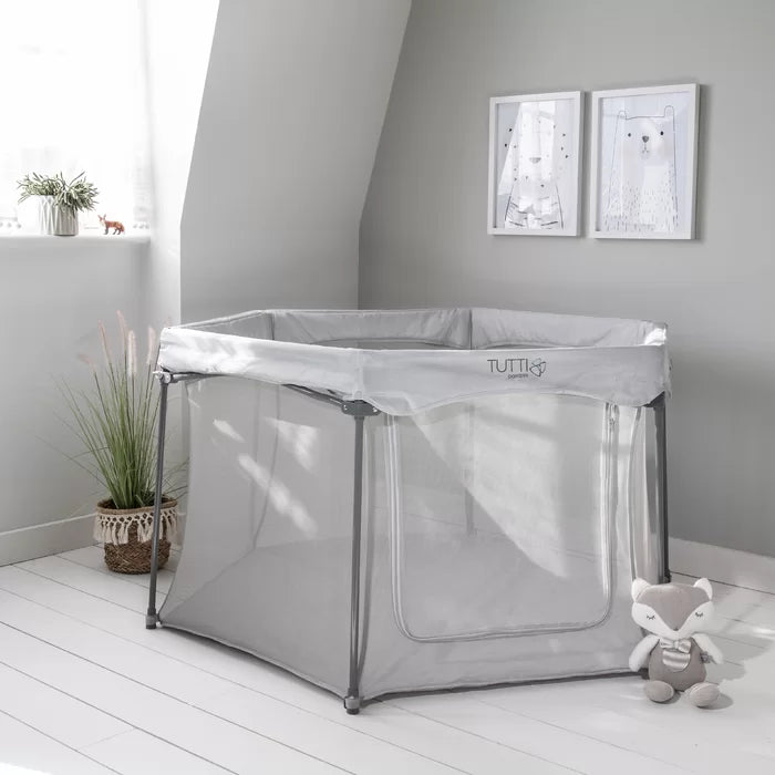 Comfortable and Safe Babygym Hexa Playpen - Grey