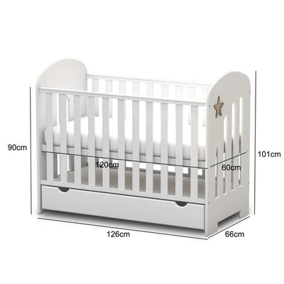 Baby Modern Stylish Cot by Harriet Bee - White