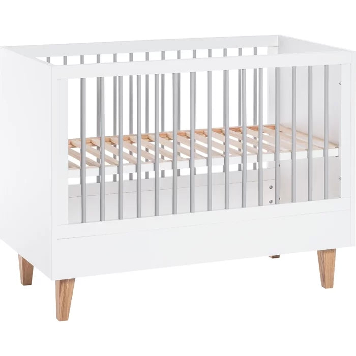 Deluxe Baby Cot Bed by Hashtag Home - White