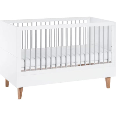 Deluxe Baby Cot Bed by Hashtag Home - White