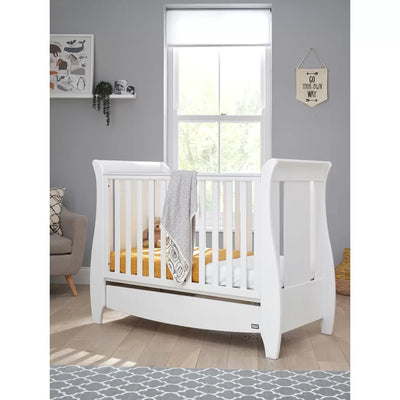 Modern Classic Sleigh Design Katie Space Saving Cot Bed - White