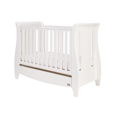 Modern Classic Sleigh Design Katie Space Saving Cot Bed - White