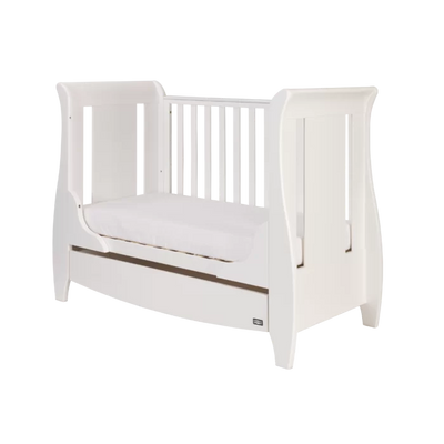 Modern Classic Sleigh Design Katie Space Saving Cot Bed - White