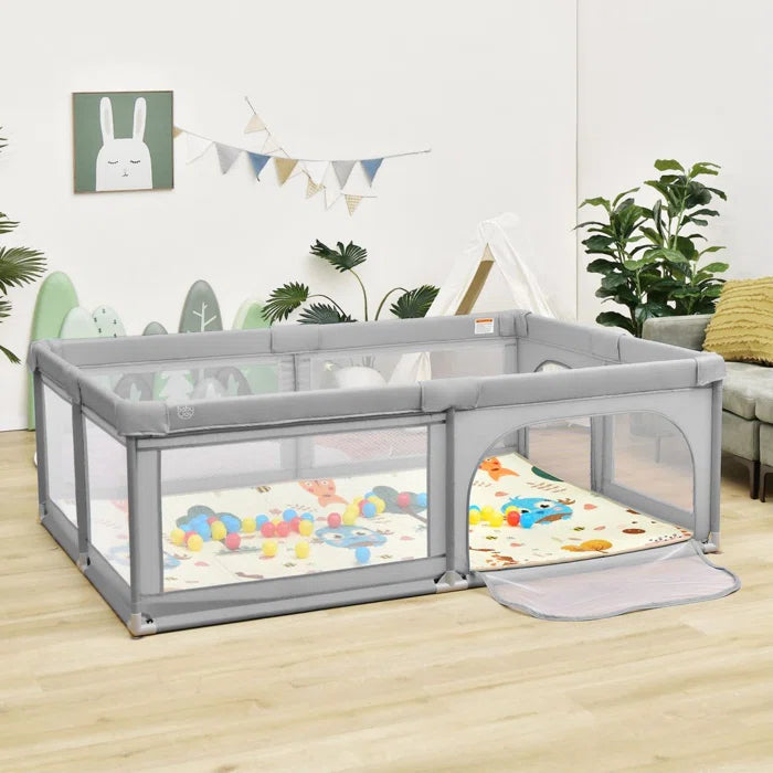 Baby Gate by Ebern Designs - Grey