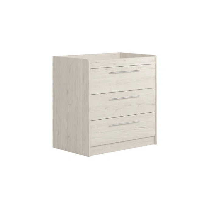 Stylish Newport Dresser / Changing Unit - Grey Oak