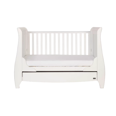 Stylish Classic Design Lucas Cot Bed 2-Piece Nursery Furniture Set, White